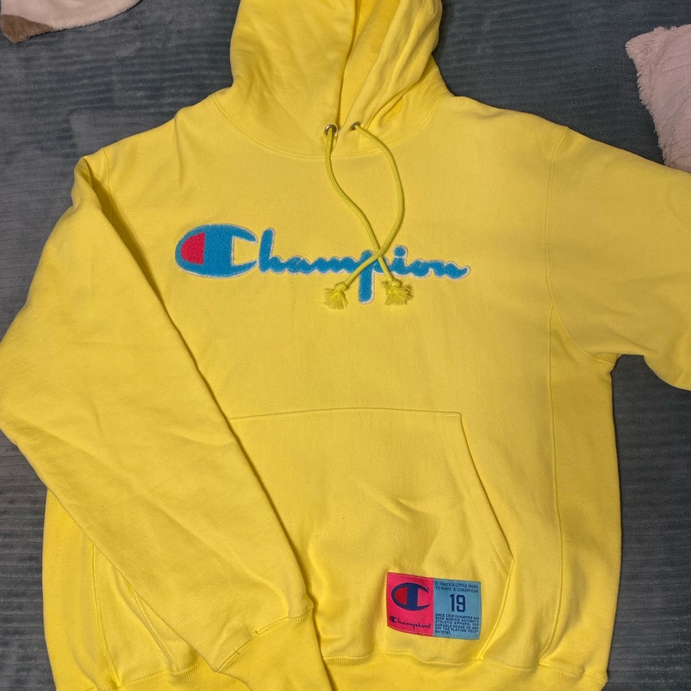 Champion Yellow Hoodie